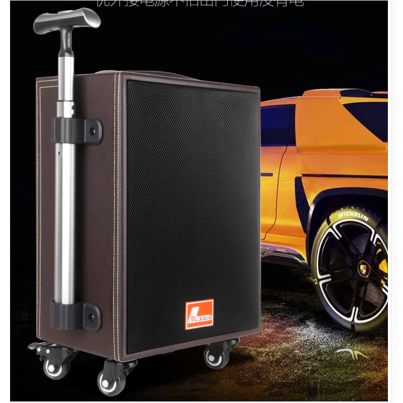 Outdoor Drawbar Speakers Portable LoudSpeaker Bluetooth Subwoofer Audio Music Sound Equipment Amplifiers Speaker Player Active