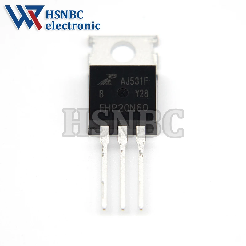 10PCS FHP20N60 20N60 FHP20N60B TO-220 20A 600V N-Channel Power MOSFET Transistor 100% New Original