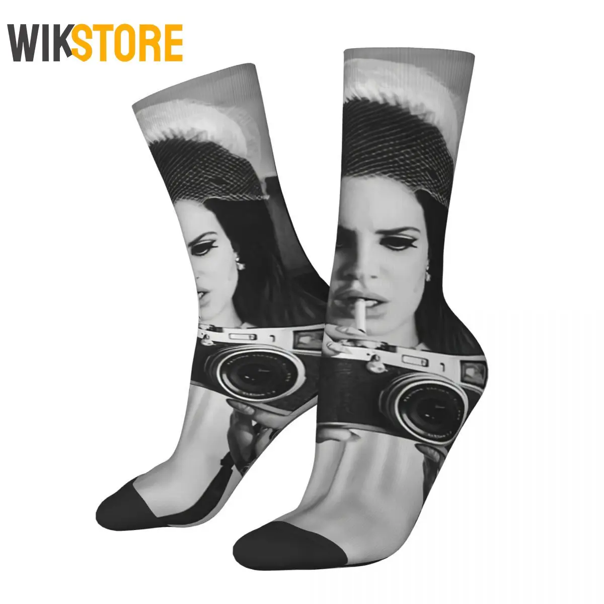 

Носки Lana Del Rey для мужчин и женщин, модные носки в стиле Харадзюку, весна, лето, Осень, Зима, носки средней длины, дышащие милые носки