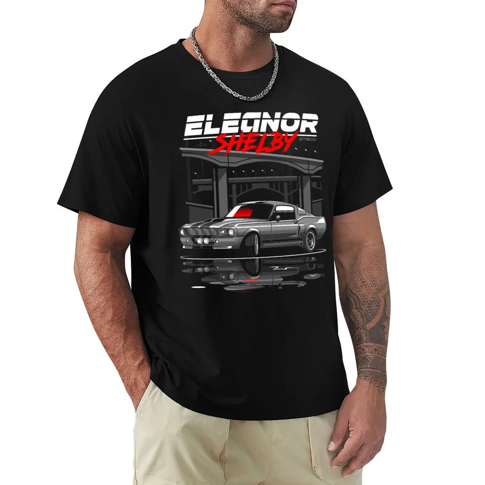 

Eleanor Shelby Car Illustration T-Shirt plus size tops anime t shirts football t shirt plain white t shirts men