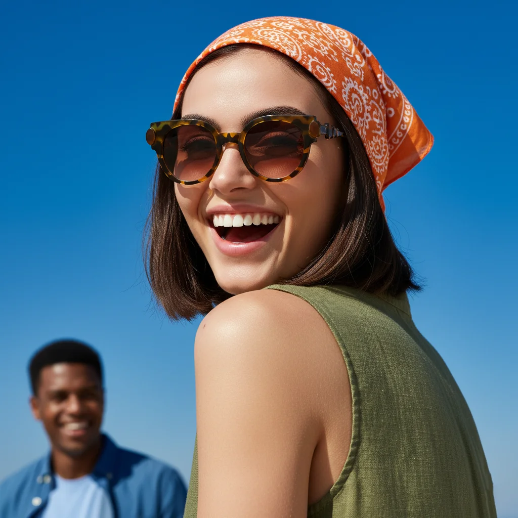 Katzenaugen-Sonnenbrille für Damen, einzigartiges dekoratives Tempeldesign, UV-geschützte Farbtöne mit Retro-Leopardenmuster