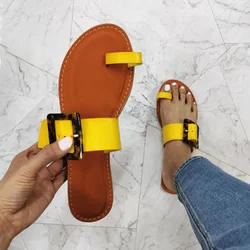 Women Slippers Summer shoes Outside Beach Flat Shoes Designer Fashion Style Slides Female Leather Basic Ladies Footwear