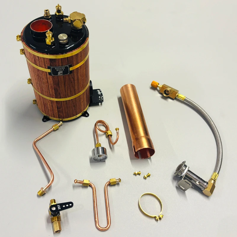 RW-B2 Vertical Steam Boiler Model High Efficiency Convertible Model Ship Retro Steamship Toy