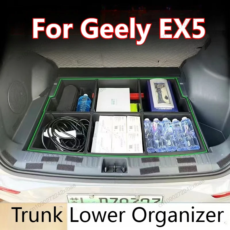 

Trunk Lower Organizer Compartment Hiding Waterproof Car Modification Interior Accessories For Geely EX5 Galaxy E5 2024 2025
