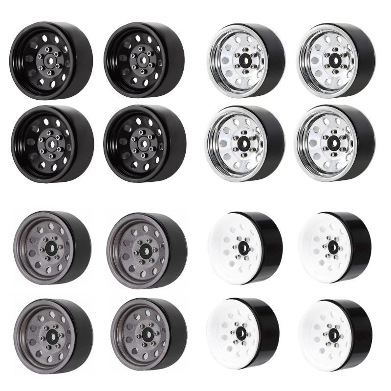 Toy Vehicle Part 12mm Wheel Hub Rims Upgraded Modified Kits for 1:10 Toy Offroad