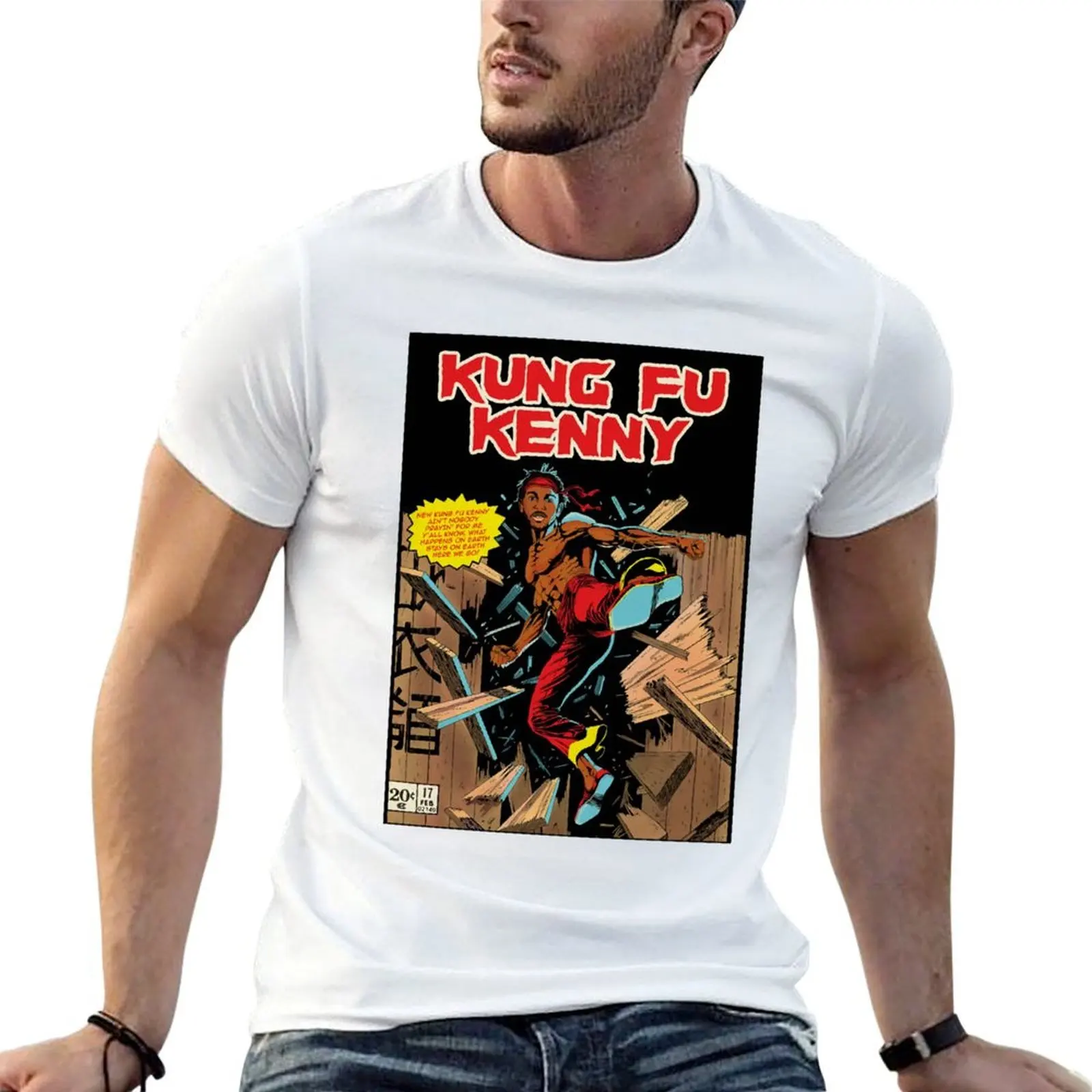 

Kung fu kenny T-Shirt t shirts for man graphic tees man t shirt cotton high quality t shirts for man graphic vintage T-shirt