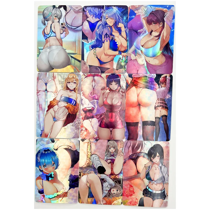 9pcs/set Fubuki Tsunade NieR Automata ACG Sexy Nude Toys Hobbies Hobby Collectibles Game Collection Anime Cards