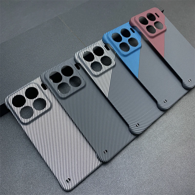 Skin Feel Hard PC Carbon Fiber Texture Borderless Case for Xiaomi  15 Pro Mi 14 Mi15 Ultra-Thin Frameless Protective Cover Funda - Image 6