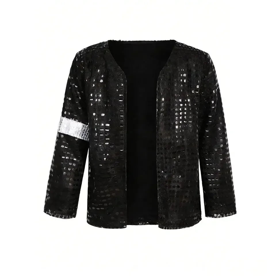 2026 Michael Jackson Cosplay Costume  Halloween Cosplay Birthday Party Dance Performance Costume Pop Star Boys Girls Outfits view 4
