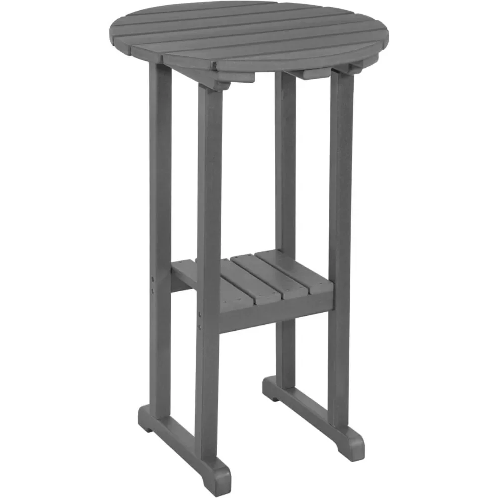 Outdoor 39 Inches Height Adirondack Bar Table - All Weather High Top Bistro Table for Your Patio