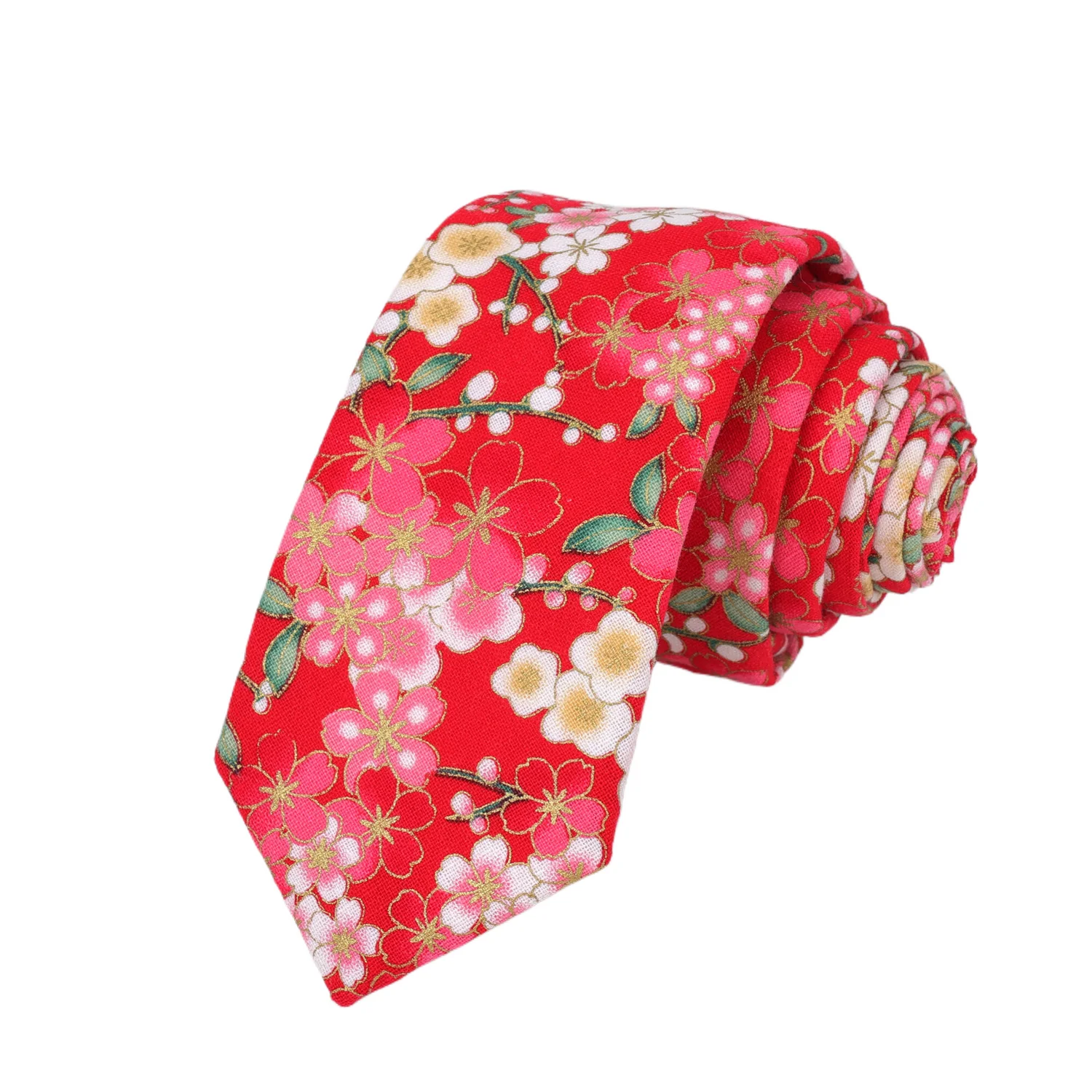 6 cm Herren-Krawatten mit Vögelmotiv, rot, Vintage, schmal, für Herren, Geschenke, Top-Kleidungszubehör, Hochzeits-Hemden, Kragen, Herren-Party-Geschenk, bedruckte Krawatte – Detail 4