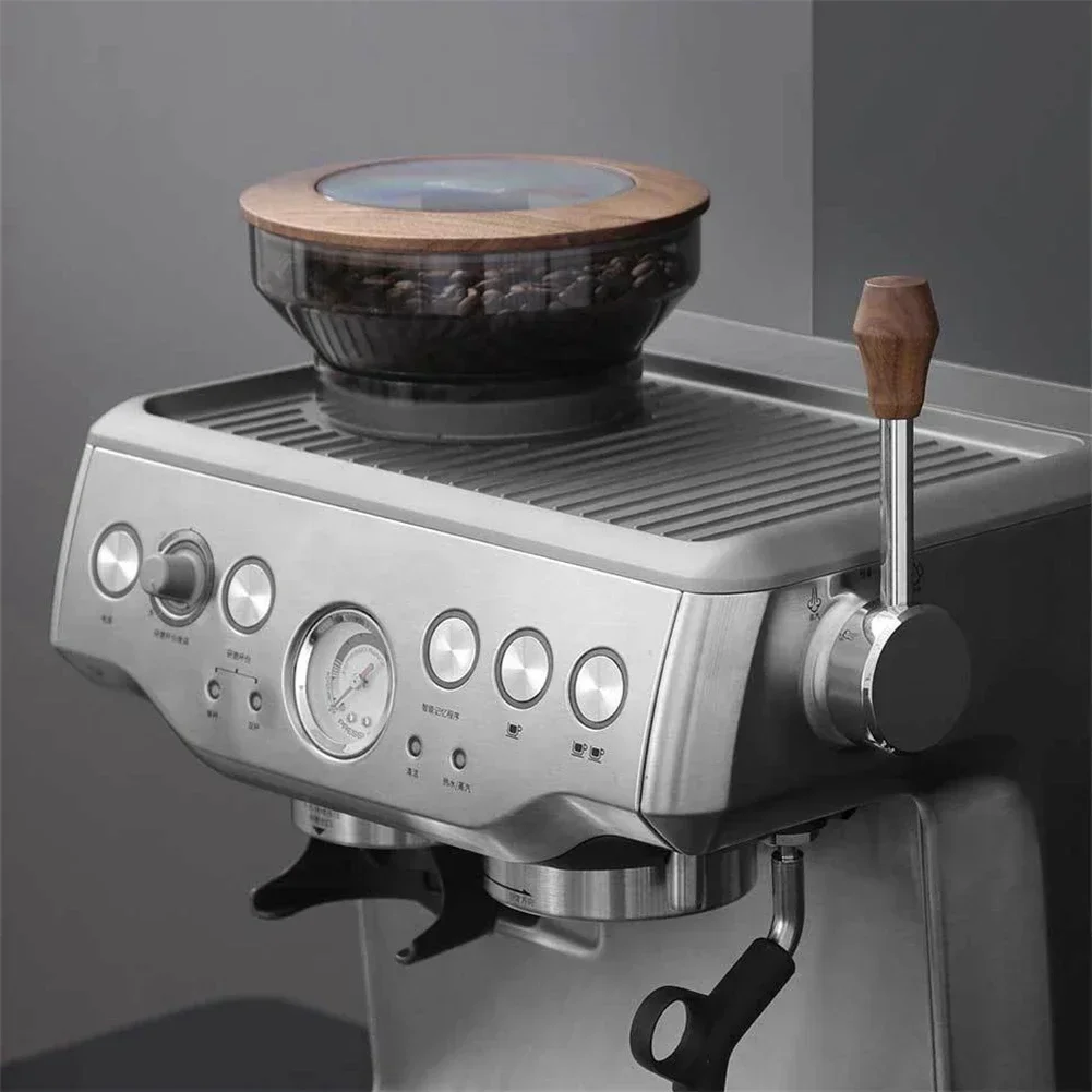 

Рычаг паровой кофемашины и крышка бункера дозы из орехового дерева для Breville 870 875 876, новый и высококачественный рычаг кофемашины