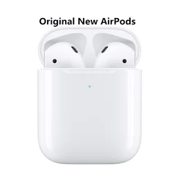 Apple AirPods Auriculares Bluetooth inalámbricos verdaderos de segunda generación con caja de carga inalámbrica Chip H1 100% originales NUEVOS, para iPhone