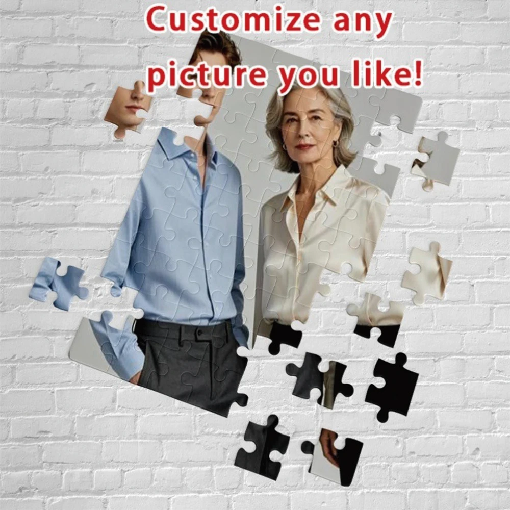35/300/500/1029pcs Personalized Custom Photo Puzzle Selfie Photo Puzzle Custom Customized Puzzle Adult Personalised Toy Room