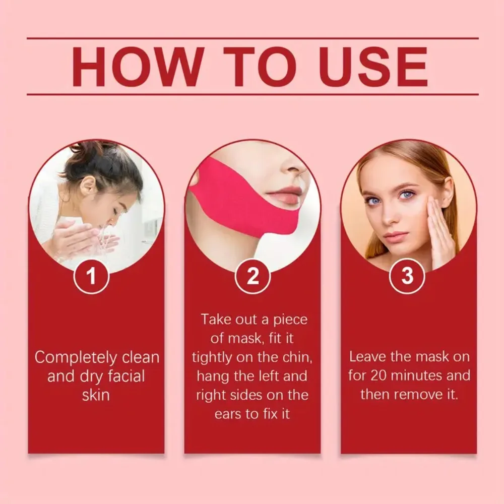 5PCS Women Face Slimming Bandage V Line Face Lifting Mask Double Chin Reducer Facial Strap for Firming Tightening Skin Care Tool