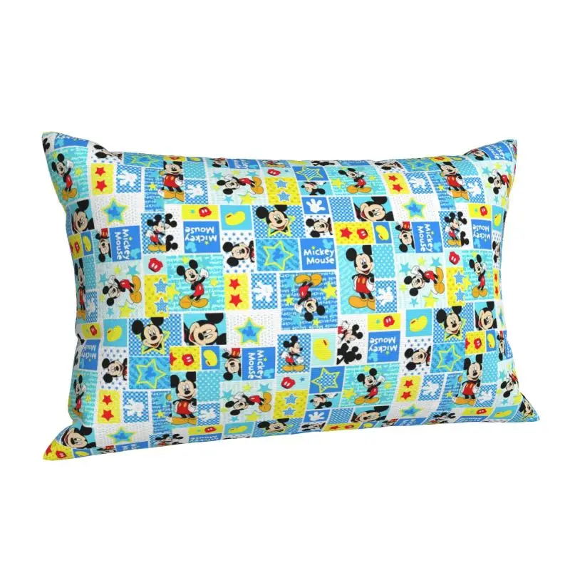 Custom Mickey Mouse Collage Cartoon Cushion Cover 60cmx40cm Soft Modern Throw Pillow Case Rectangle