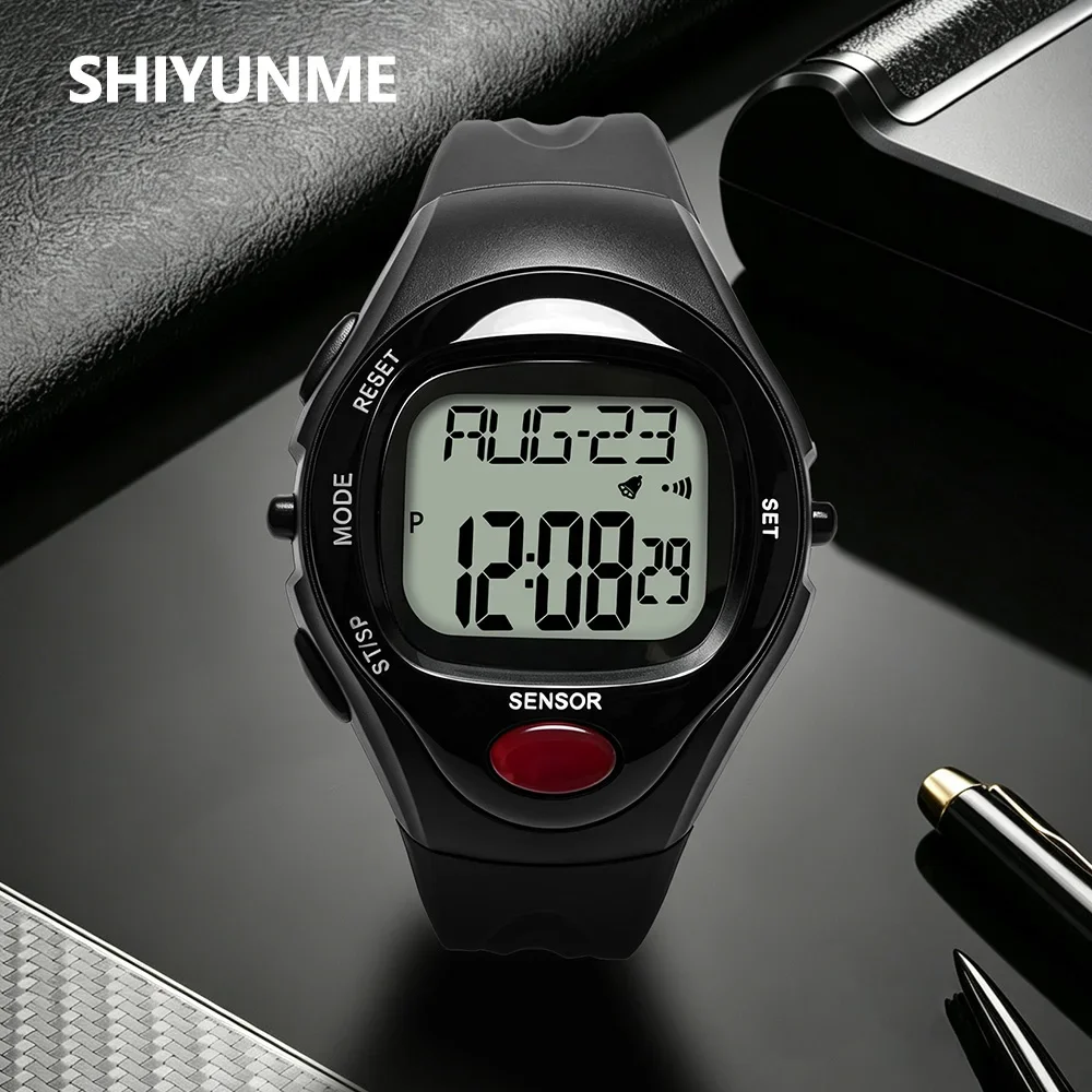 SHIYUNME New Man Digital Watch Chronograph Multifunctional Heart Rate & Calorie Estimation Waterproof Sports Electronics Watch