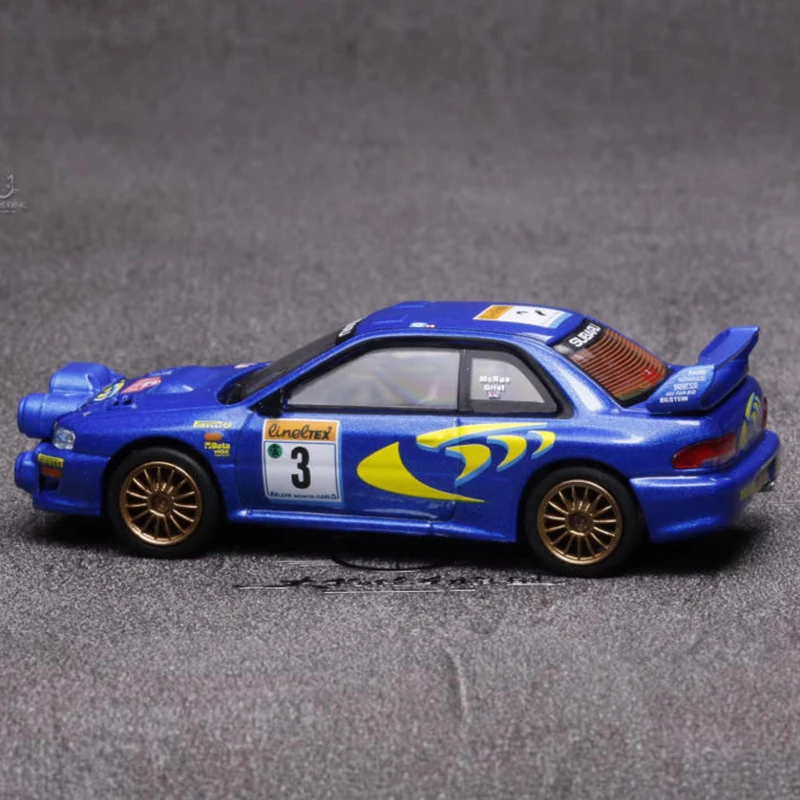 MINIGT 1/64 Impreza WRC98 1998 Alloy Car Model Static Collection