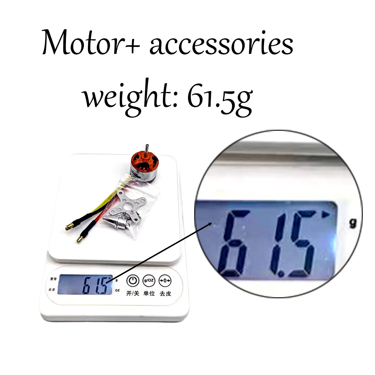 1 peça motor sem escova d2830 750kv/850kv/1000kv/1300kv para drones pesados-850g de impulso, 54.78g, eixo de 3mm x 14mm