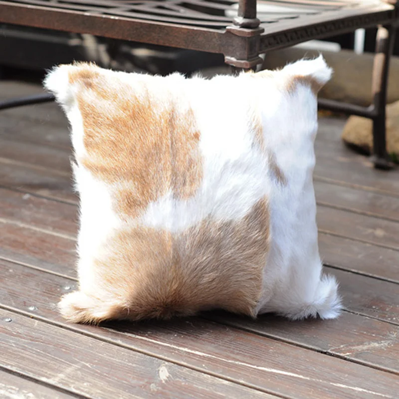 Free Shipping CX-D-134C Size Customized Real Natural Fur Genuine Kid Lamb Fur Pillow Cushion Seat Cushion