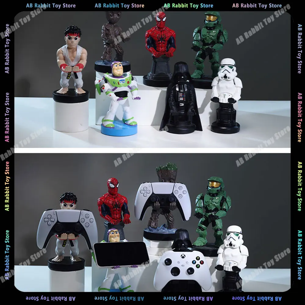 Star Wars Game Controller Bracket Black Knight White Soldier Animation Game Controller Stand Anime Cartoon Figurine Boys Gifts