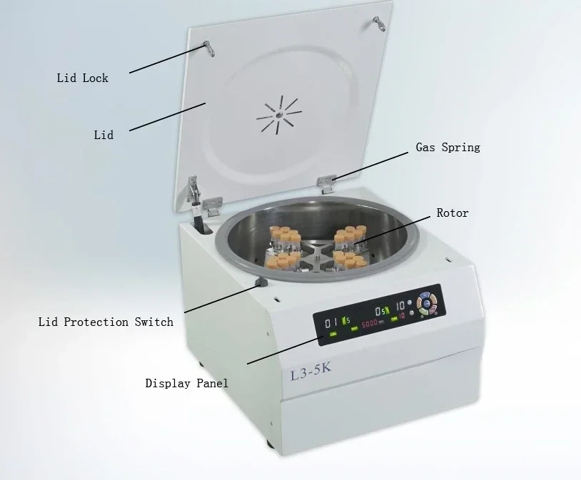 L3-5K Low Speed Clinical Analyzer Medical Separated Red Cells And PRP Urine Centrifuge