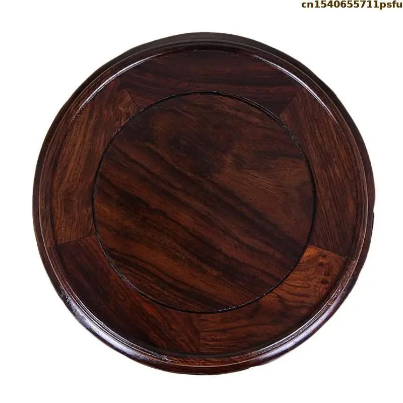 13-40cm Diameter Wooden Standing Flower Base Vase Flower Pot Sorting Table Display Stand Bonsai Holder Plant Shelf Garden Base