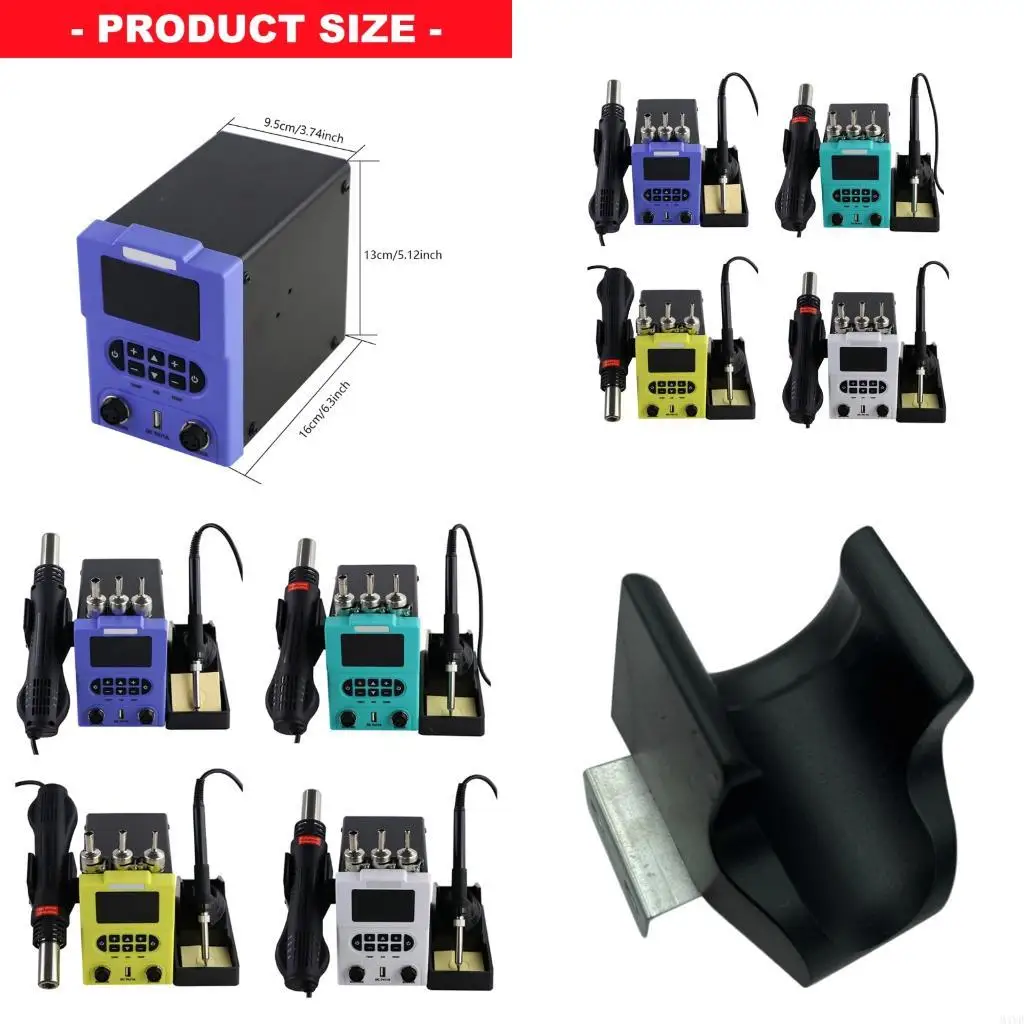 Professional 2 in 1 Digital Display Soldering Rework Station Hot Air Solder Iron Welding Desoldering Repair Tool M4YD