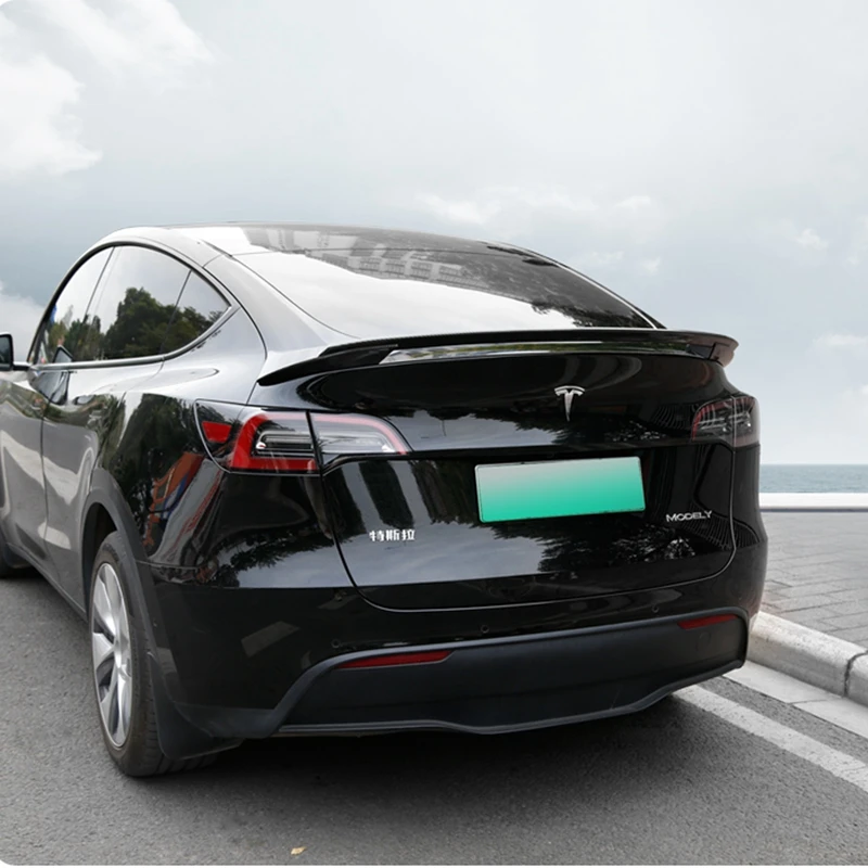 

For Tesla Model Y high quality ABS Plastic Unpainted Color Rear Spoiler Wing Trunk Lid Cover Car Styling