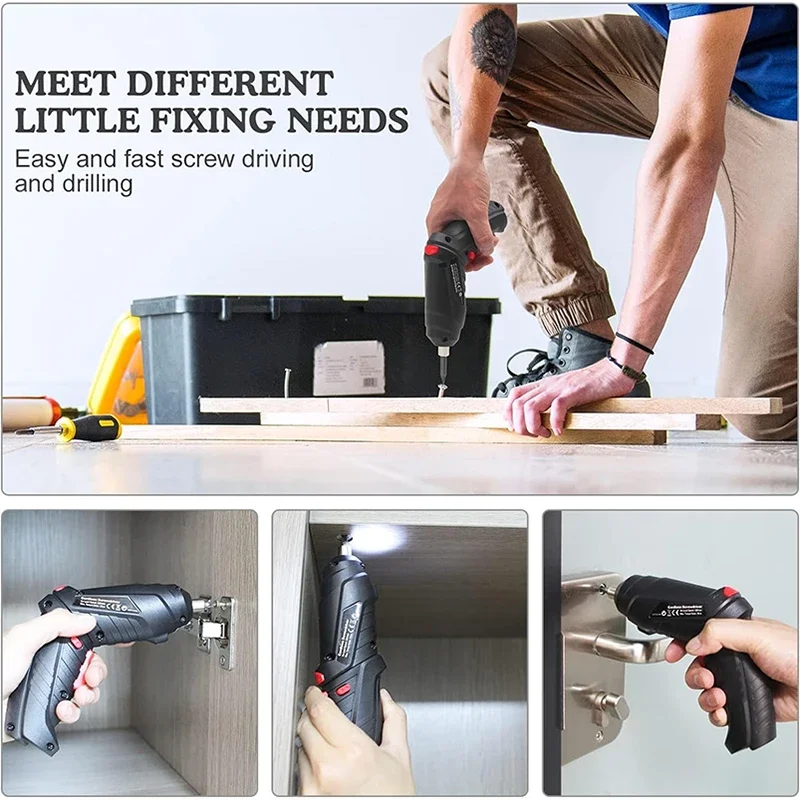 4.2V Electric Drill Cordless Power Tools Set Household Maintenance Repair 1800mAh Lithium Battery Mini Household Screwdriver image 4