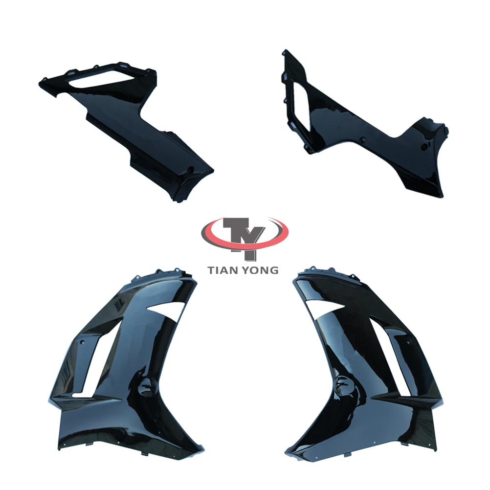 Motorcycle For ZX6R 2007 2008 ZX 6R 636 Bodywork Fairing Pack left right tail behind Side panel Injection Bright matte black