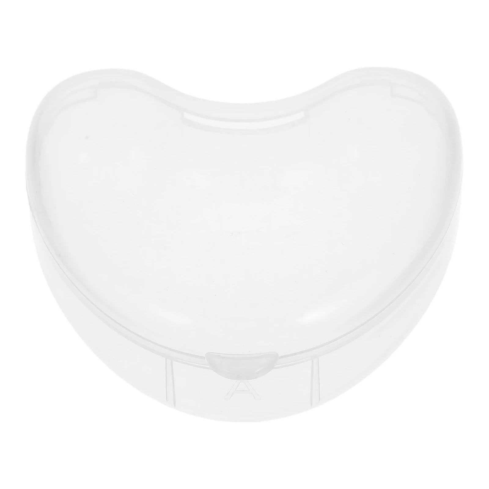 

Storage Box Transparent Case False Teeth Container Sturdy Daily Holder Heart Shape Portable