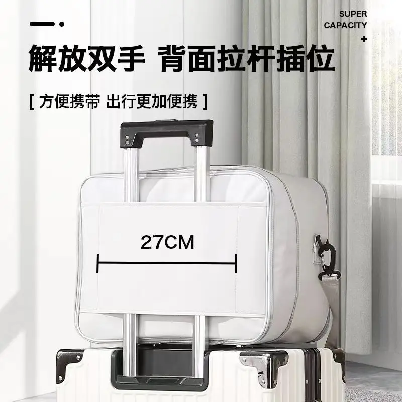 곰 인쇄 시리즈 여행 가방 남여 패션 나일론 접이식 대용량 수하물 팩 여성 핸드백 새로운 여자 여행 토트 백