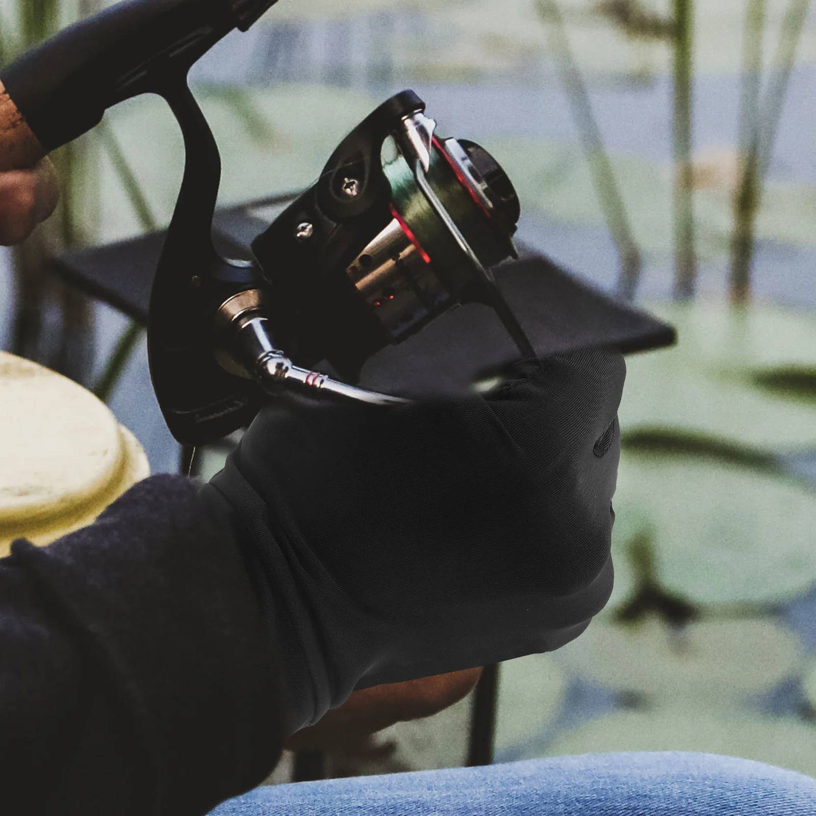 1 Pair Sun-Proof Fishing Gloves Breathable Quick-Dry Non-Slip For Outdoor Sports Riding Hiking Climbing Portable Wear-Resistant