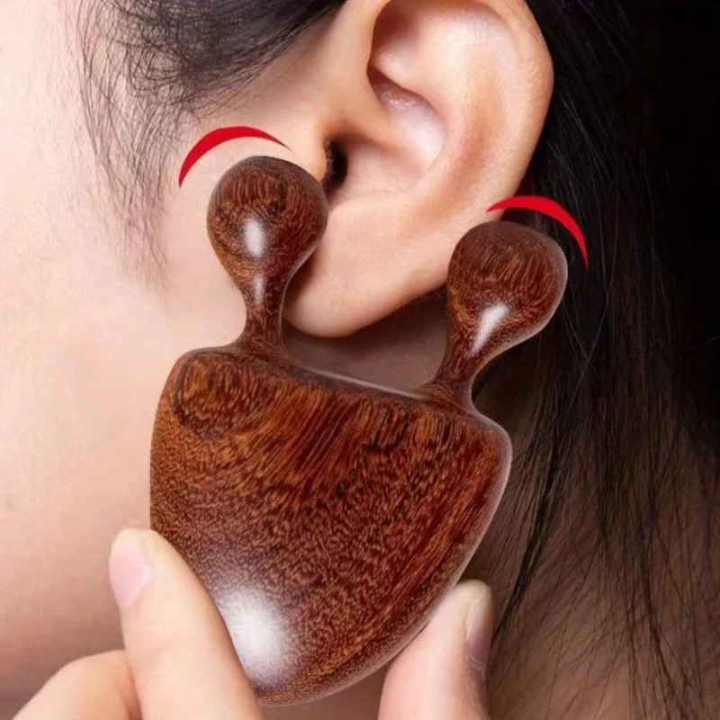 

Массажер для лица FUBEICHLY из натурального сандалового дерева, разработанный для успокаивания носовых крыльев и всего лица, как хорошо для успокоения