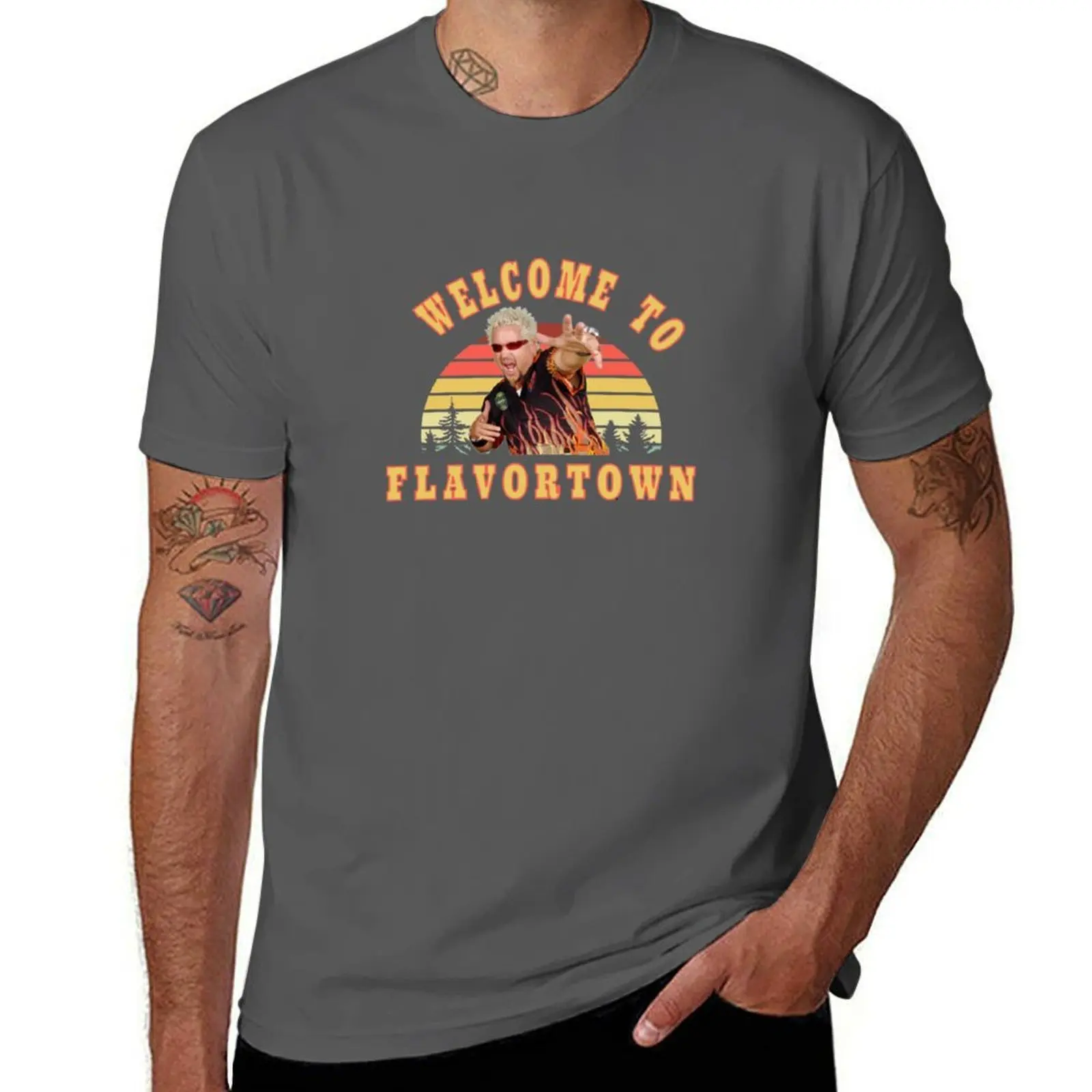 

New Guy Fieri Fans Flavortown T-Shirt t shirt custom print t shirts for man graphic tees T-Shirt