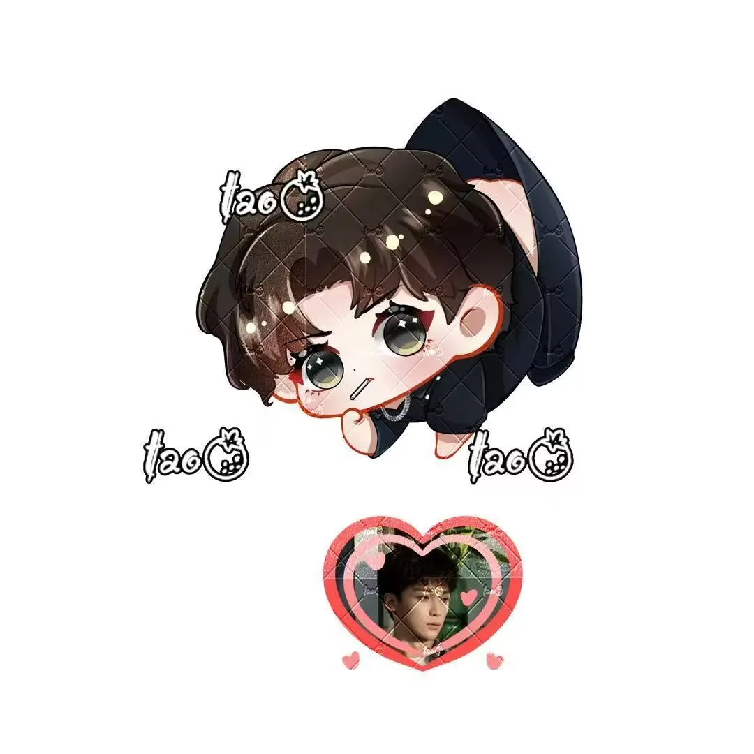 "Reverse Love" Q 스타일 귀여운 만화 아크릴 더블 펜던트, Chi Cheng은 열쇠 고리에 관심이 없으며 Jiang Xiaoshuai 선물