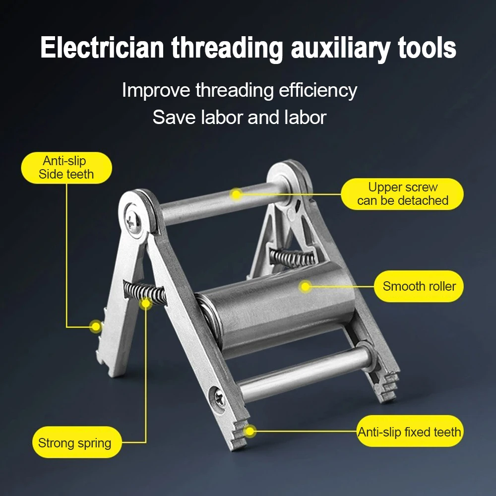 Wire Puller Wire-Pulling Aid Electrician's Wire Pulley Guide Box Socket Base Box Electrical Construction Lead-In Wire Guide Tool
