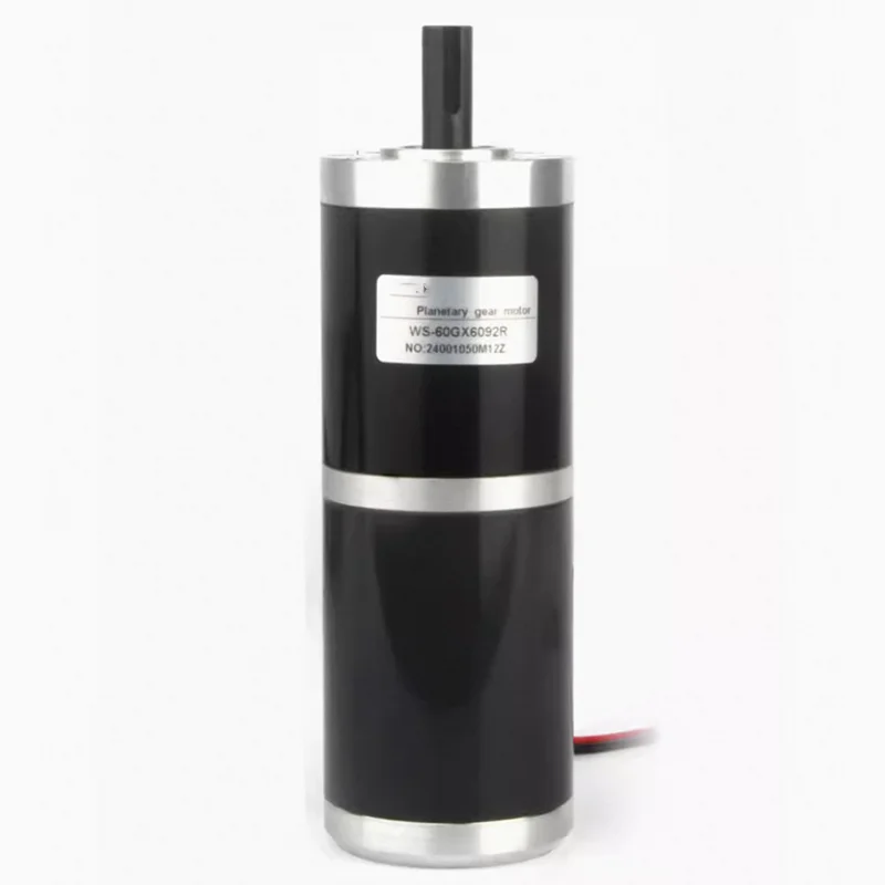 250KG 60GX6092R 60MM 12MM Shaft Diameter Planetary DC Reduction Motor, High Torque micro speed control variable speed motor