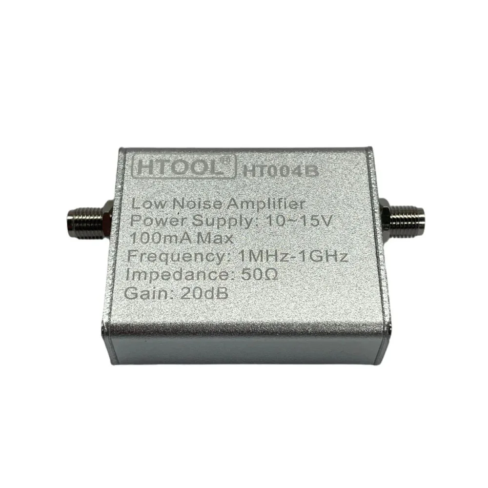 HT004B HTOOL HF Ultra Low Noise Digital Amplifier High Gain Pre-RF Receiver SDR LNA Module Amplifier With Power Supply