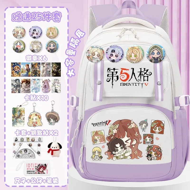 

2025 Game Anime Identity Ⅴ Cos Seer Prospector Mercenary Naib Subedar Etc. Unisex Portable Storage Backpack Prezzie