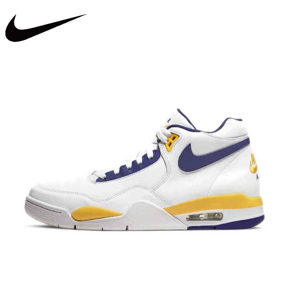 

NIKE Flight Legacy men's shoes mid-top air cushion wear casual basketball sneakers