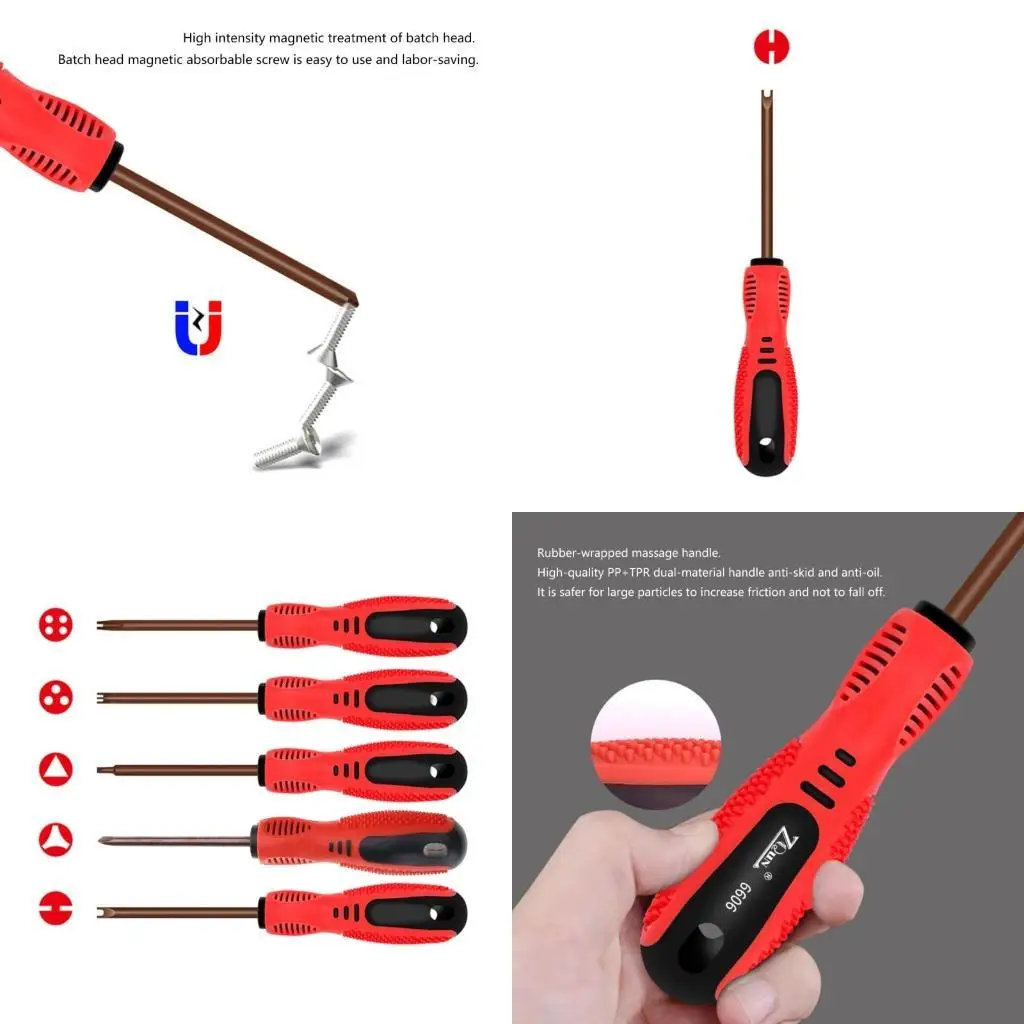 

652F Special-shaped Screwdriver Set U-shaped Y-Type Triangle Inner Three Points
