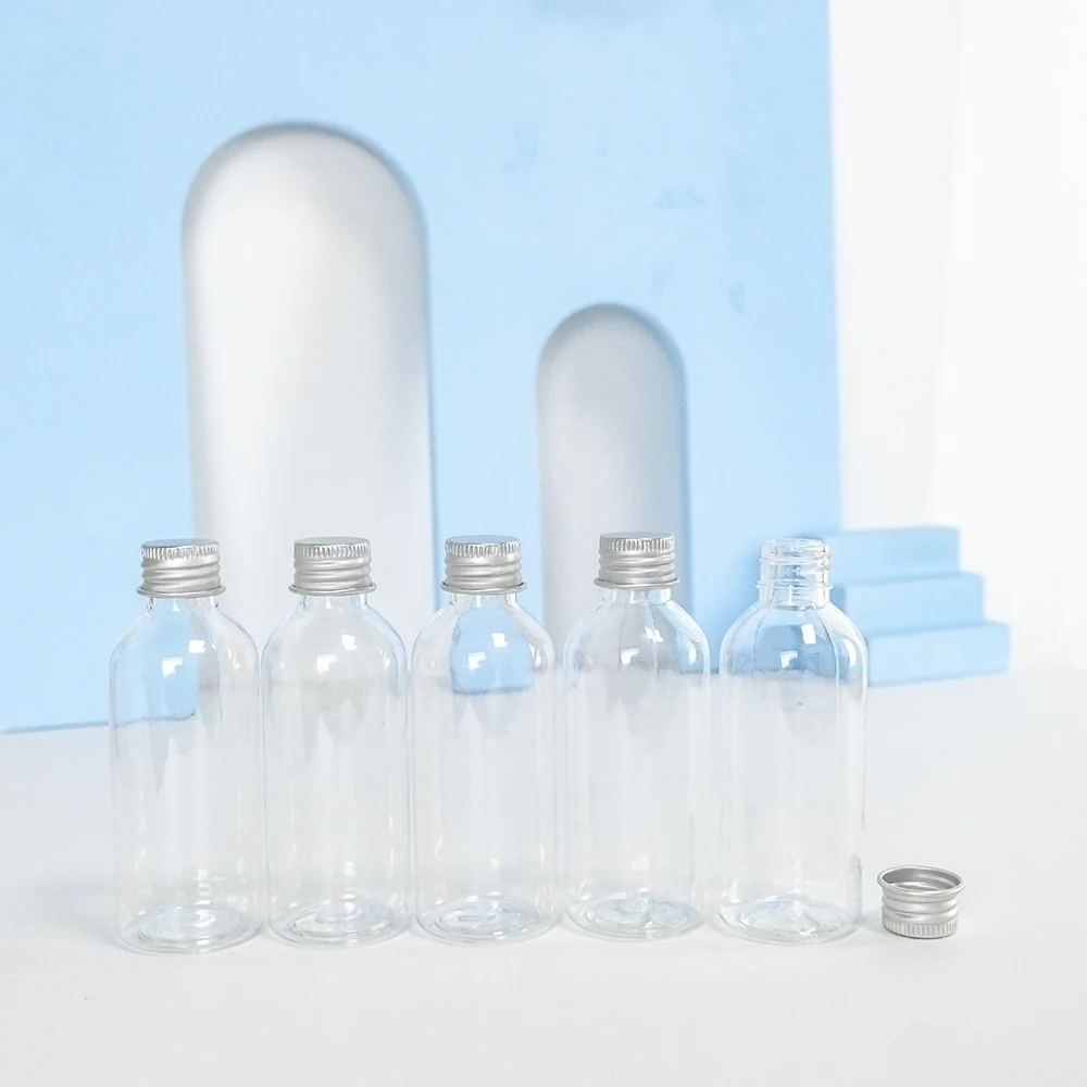 80ml Small Travel Plastic Bottle Portable Fluid Transparent Refillable Bottles Storage Jar Eco-Friendly