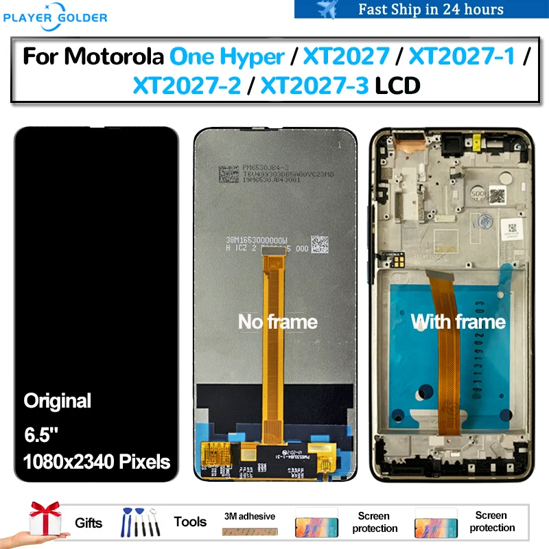 Original For Motorola One Hyper XT2027 XT2027-1 XT2027-2 XT2027-3 Pantalla lcd Display Touch Panel Screen Digitizer Assembly