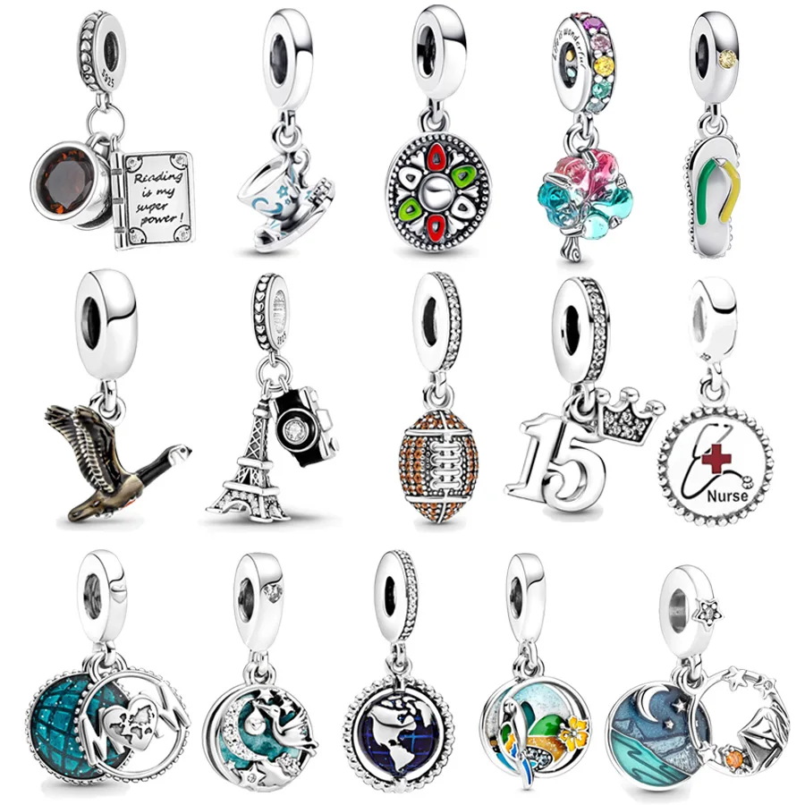 Togetherness Tree Murano Glass & Globe Mom Dangle Charm Bead Fit Original European 925 Sterling Silver Bracelet DIY Jewelry Gift