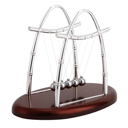 ZK40 Newton's Cradle Balance Steel Balls Physics Science Pendulum Ornaments Toy Desk