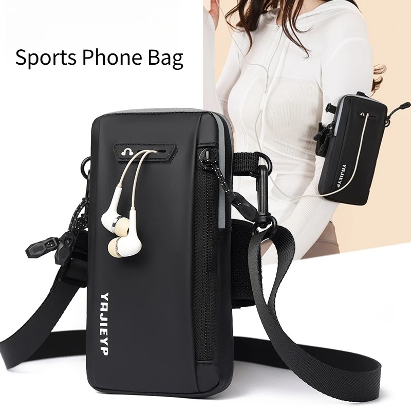 

Men's Multi-Layer Nylon Sport Bag – Convertible Crossbody with Phone Pocket for Outdoor Travel & Daily Use