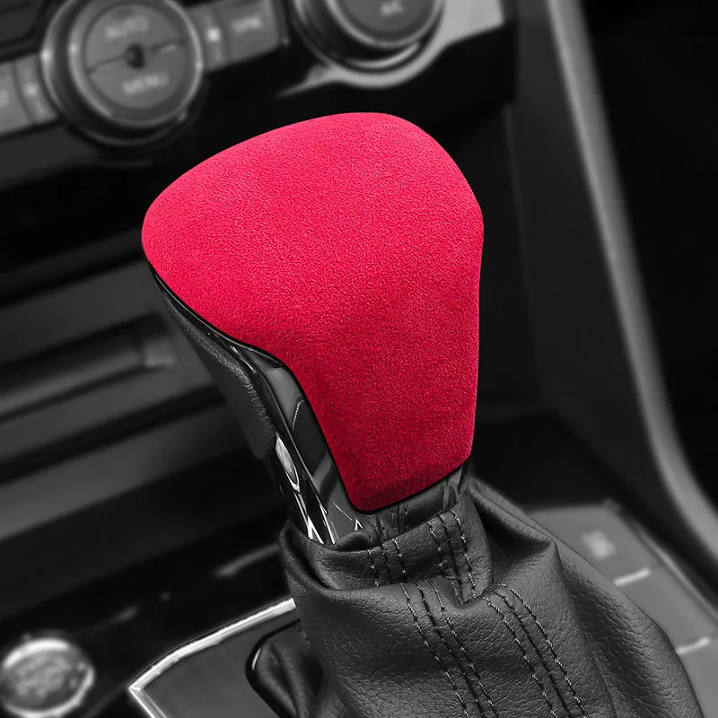 

Car Gear Shift Knob Cover Accessories Auto Suede Protector Trim For Volkswagen Tiguan Teramont Phideon Viloran Tiguan L Tiguan X