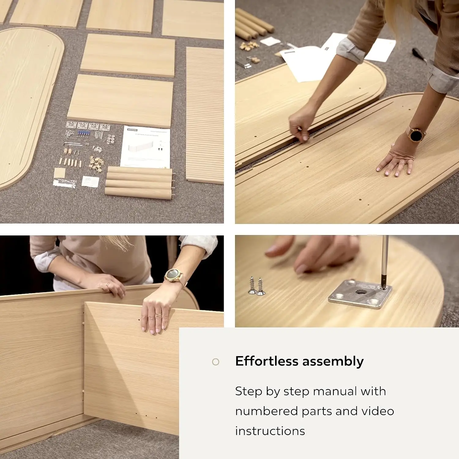 خزانة تخزين جانبية مقاس 55 بوصة مع أبواب ورفوف - خزانة تخزين Credenza للمكتب، وخزانة تخزين غرفة النوم، والقاعة